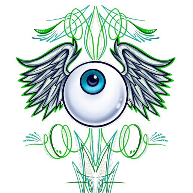 Airbrush Flying eyeball-T - Shirt (Von Creator hochgeladen)
