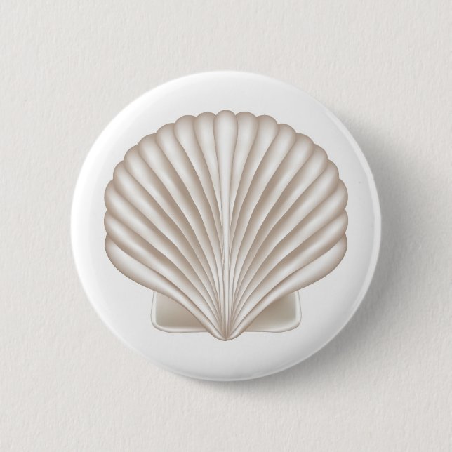 Airbrush Style Seashell Button (Vorderseite)