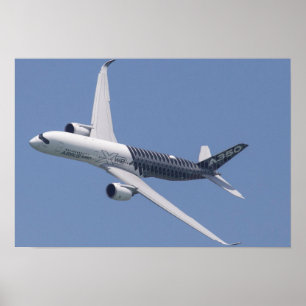 Airbus A350 im Flug Poster