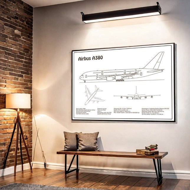 Airbus a380 - Flugzeugkonzept für Zeichnend Pläne  Poster (Von Creator hochgeladen)