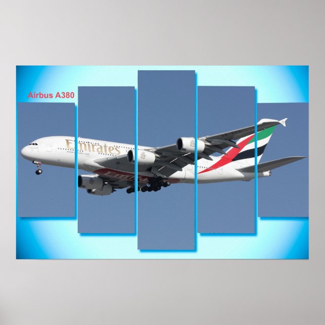Airbus A380 für Plakat (Vorne)