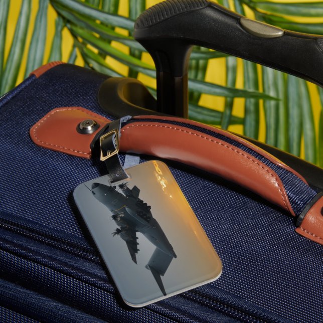 Airbus A400M bei Sunset Gepäckanhänger (Vorderseite Insitu 1)