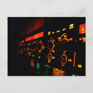 Airbus-Cockpit - Details 4 Postkarte