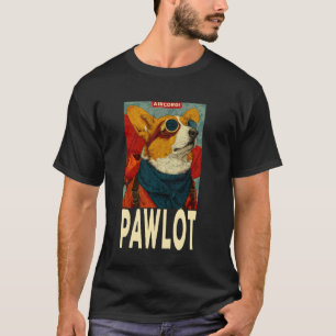 AirCorgi Pawlot Lustig Retro 1920er Corgi-Pilot Ni T-Shirt