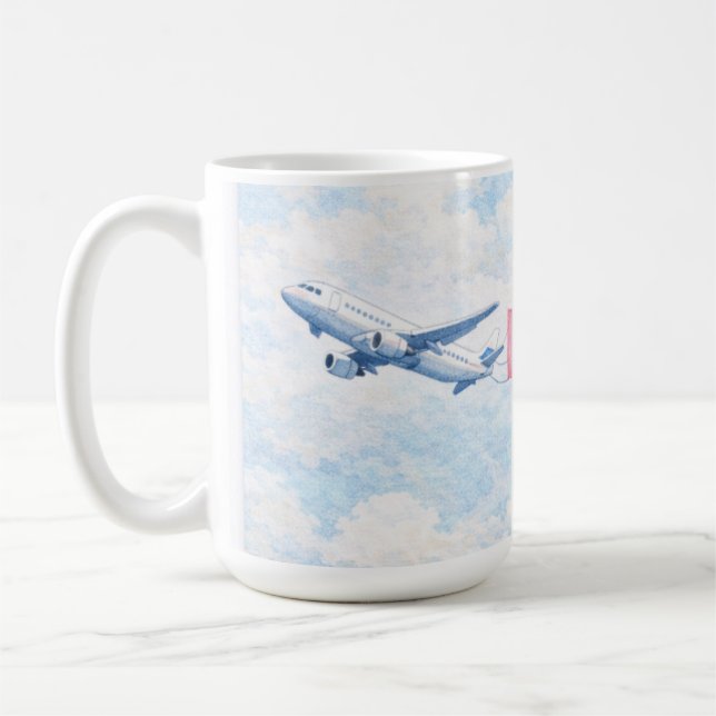 Aircraft flying Mug for Thank you Pilot Kaffeetasse (Links)