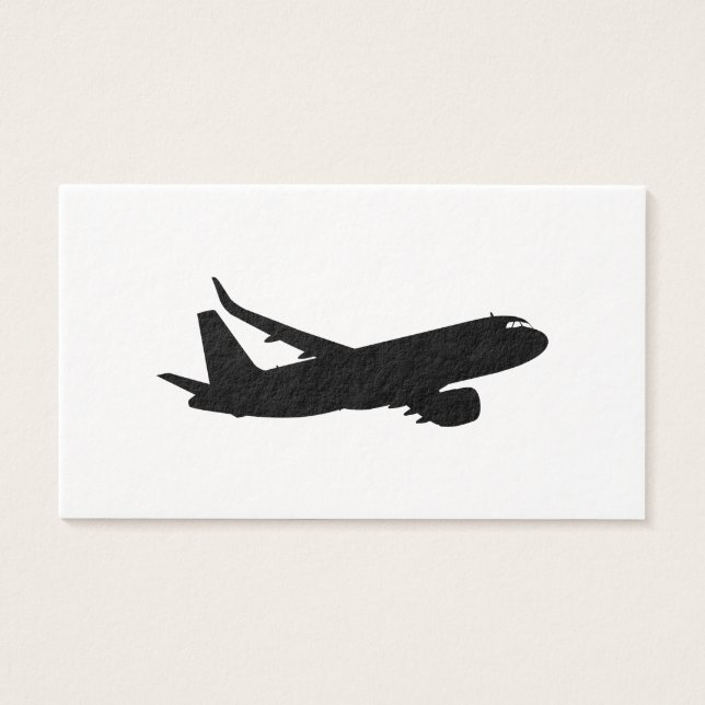 Aircraft Jet Liner Black Silhouette to customize (Vorderseite)