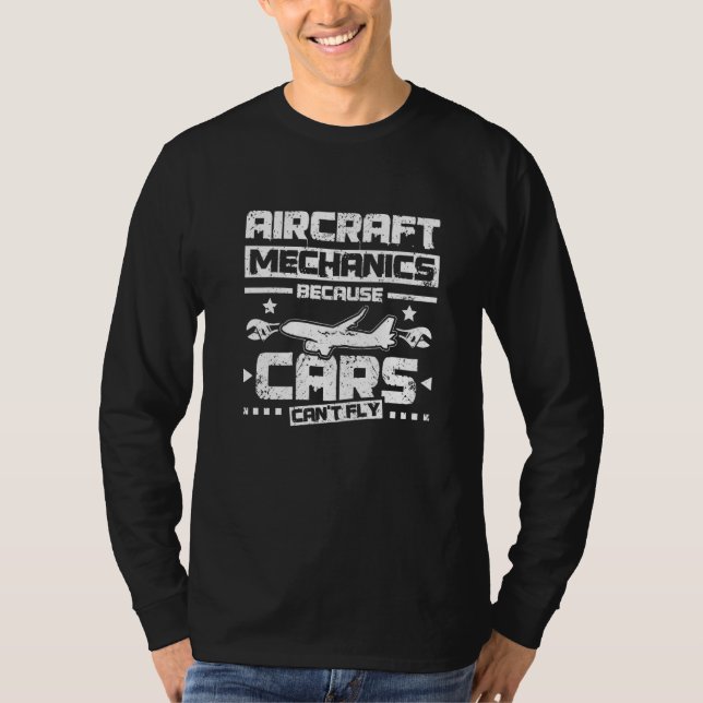 Aircraft mechanic because cars can't fly Premium T-Shirt (Vorderseite)