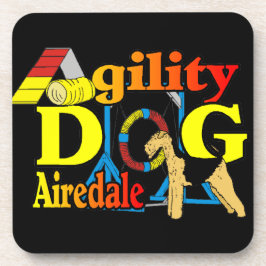 Airedale_Agility Getränkeuntersetzer