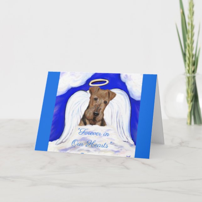 Airedale Angel Karte (Vorderseite)