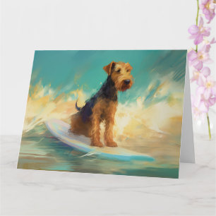 Airedale Beach Surfen Malerei Karte