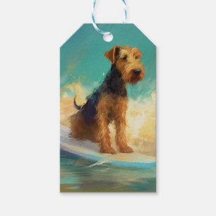 Airedale Beach Surfgrafik Geschenkanhänger