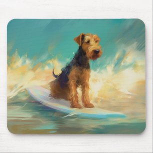 Airedale Beach Surfgrafik Mousepad