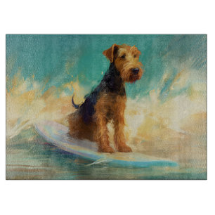 Airedale Beach Surfgrafik Schneidebrett