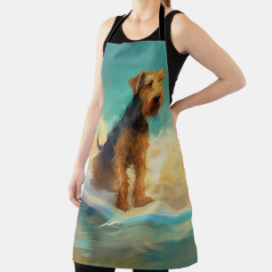 Airedale Beach Surfgrafik Schürze