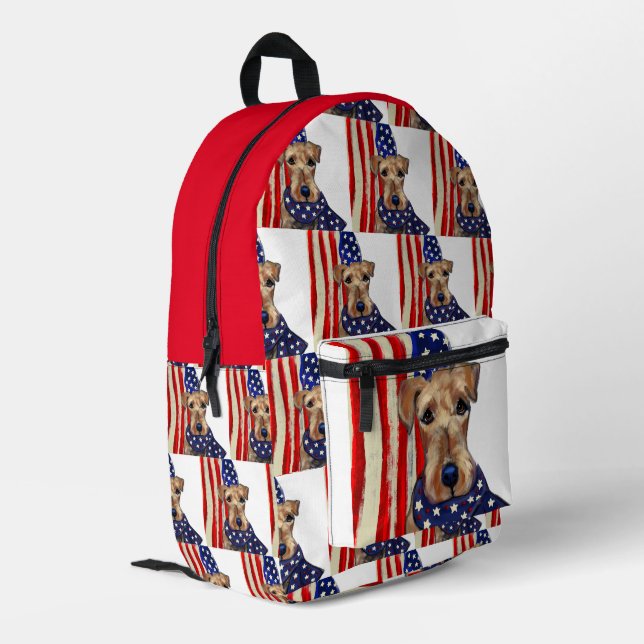 AIREDALE BEDRUCKTER RUCKSACK (Rückseitige Ecke links)
