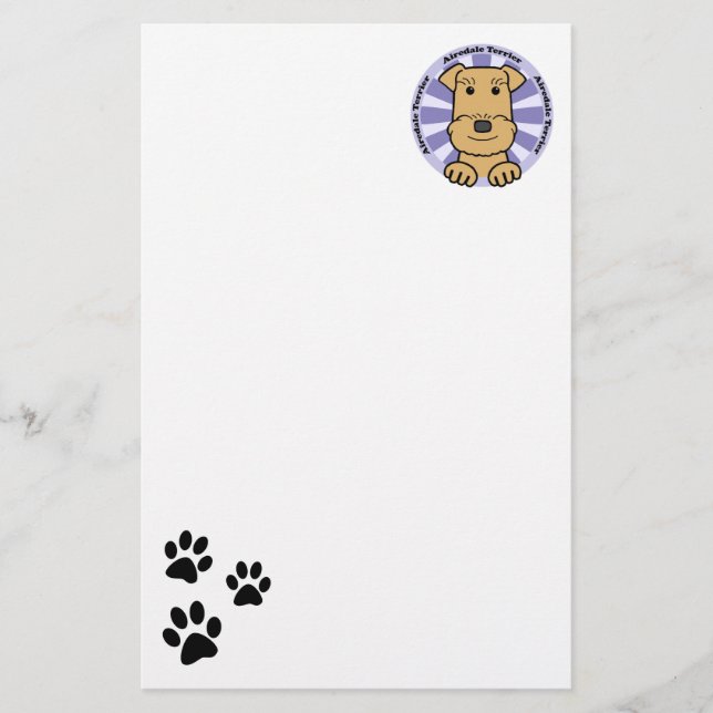 Airedale Briefpapier (Vorderseite)