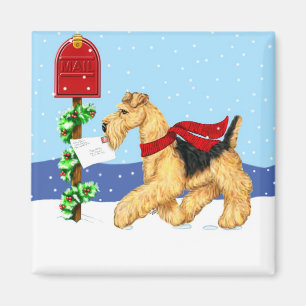 Airedale Christmas Dale Mail Magnet