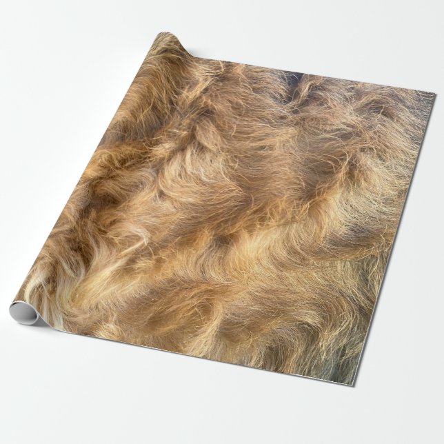 Airedale Hair Wrapping Paper Geschenkpapier (Ungerollt)