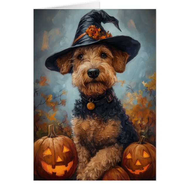 Airedale Hexe Halloween (Vorne)