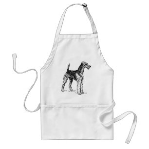 Airedale-Hund Schürze