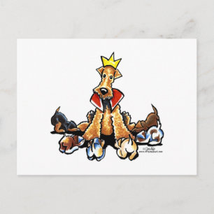 Airedale King of Terriers Postkarte