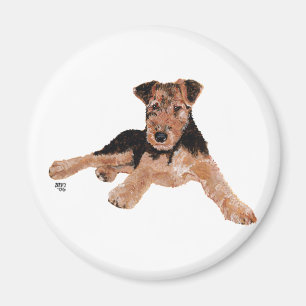 Airedale, Lakeland, Welsh Terrier Pup Magnet