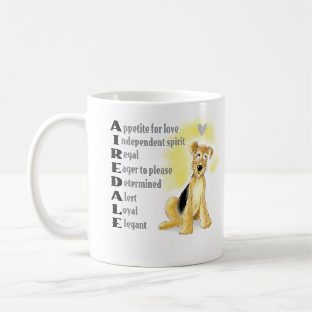 Airedale-Tasse Kaffeetasse (Links)