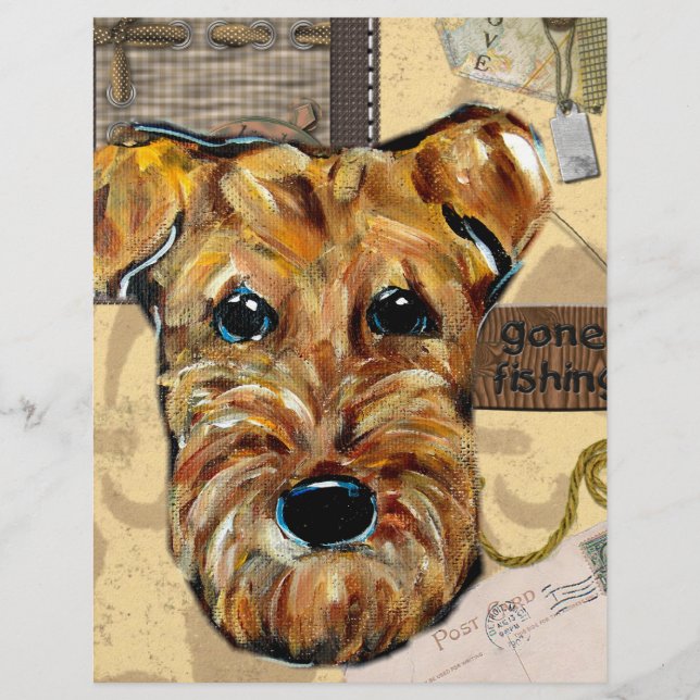 AIREDALE TERRIER (Vorderseite)