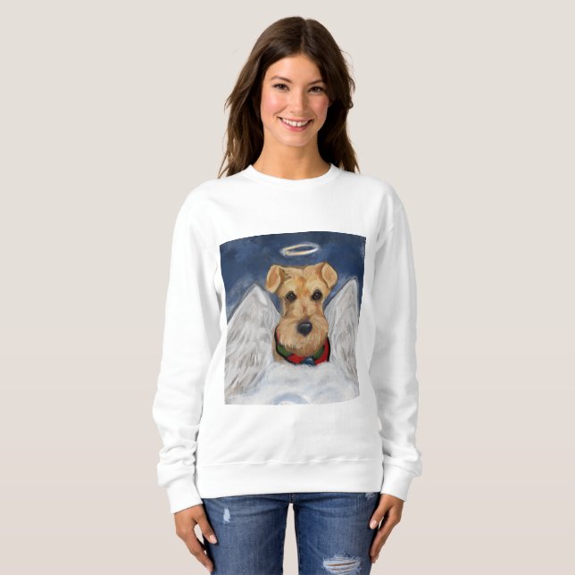 Airedale Terrier Angel Sweatshirt (Vorne ganz)