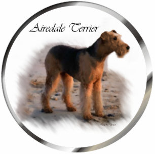 Airedale Terrier Art Fotoskulptur Ornament
