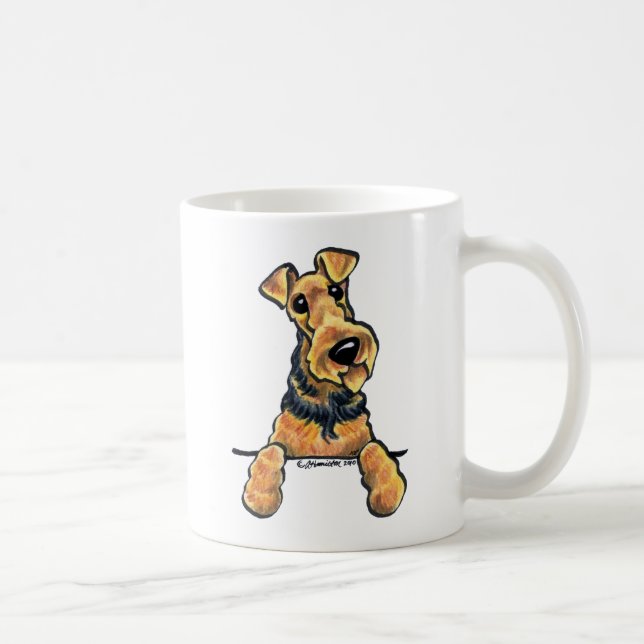 Airedale Terrier Art Tasse (Rechts)