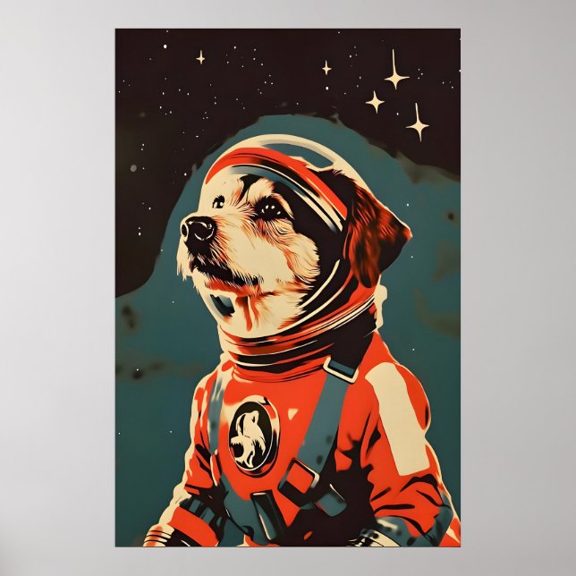 Airedale Terrier Astronaut Poster, Airedale Poster (Vorne)