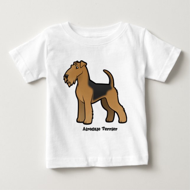 airedale Terrier Baby T-shirt (Vorderseite)