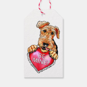 Airedale Terrier Be Mine Geschenkanhänger