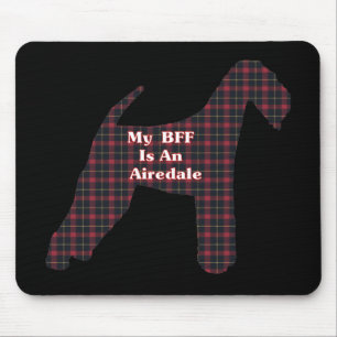 Airedale-Terrier BESTE FREUNDIN Geschenke Mousepad
