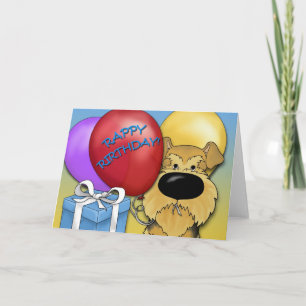 Airedale Terrier Birthday Card Karte