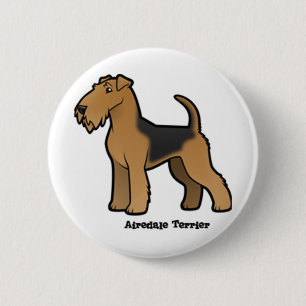 airedale Terrier Button