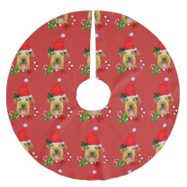Airedale Terrier Christmas Merry Polyester Weihnachtsbaumdecke