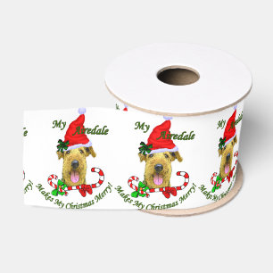 Airedale Terrier Christmas Merry Ripsband