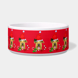 Airedale Terrier Christmas Napf