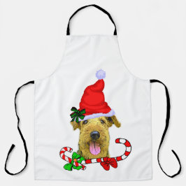 Airedale Terrier Christmas Schürze