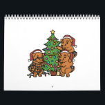 Airedale Terrier Christmas Tree Kalender<br><div class="desc">This Airedale Terrier Christmas Tree design makes a great gift for a Airedale Terrier Owner. It feature in Airedale Terrier Dog Illustration.</div>