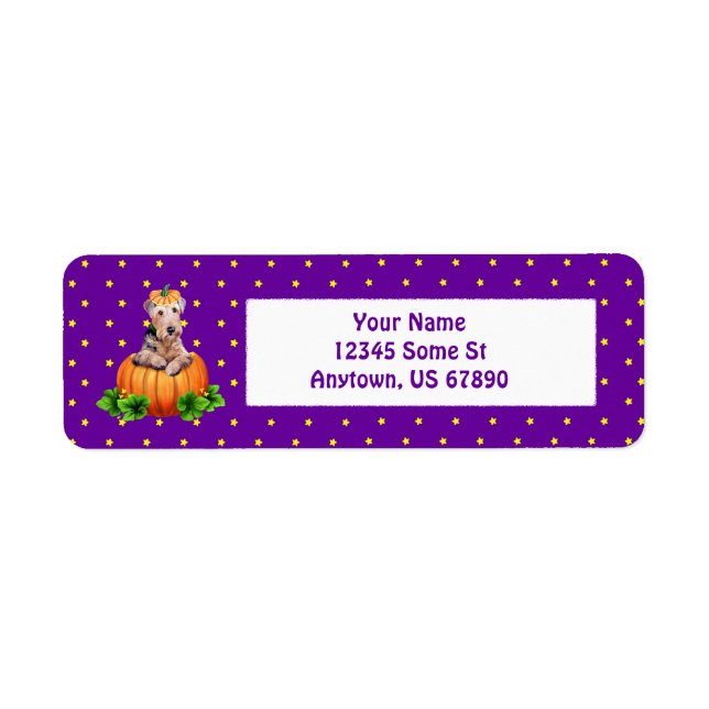 Airedale Terrier Dale-O-Lantern Labels (Vorne)