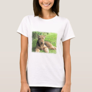 Airedale-Terrier-Damen angepasstes T-S'hirt T-Shirt