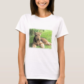Airedale-Terrier-Damen angepasstes T-S'hirt T-Shirt