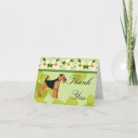 Airedale Terrier Danke-Karte