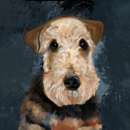 AIREDALE TERRIER DANKESKARTE