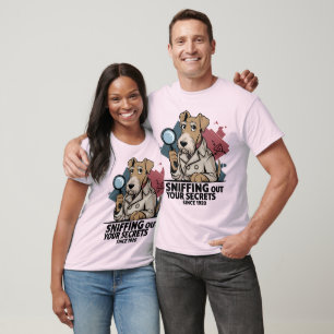 Airedale Terrier Detection Hunde Artwork T-Shirt