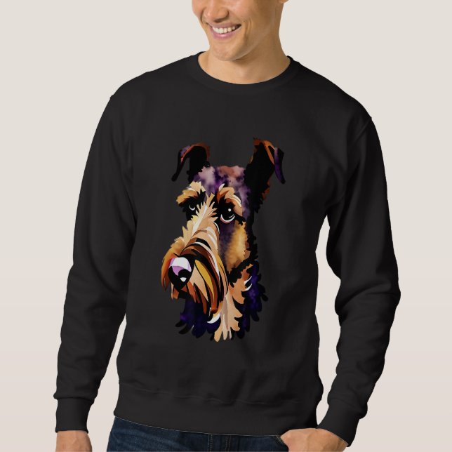 Airedale Terrier dog breeds   Outfit quotes Family Sweatshirt (Vorderseite)