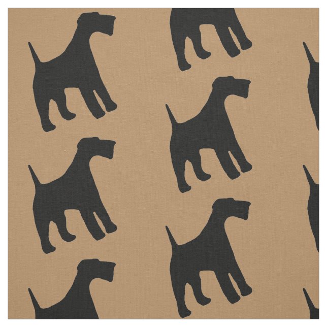 Airedale Terrier Dog Fabric Stoff (Muster)